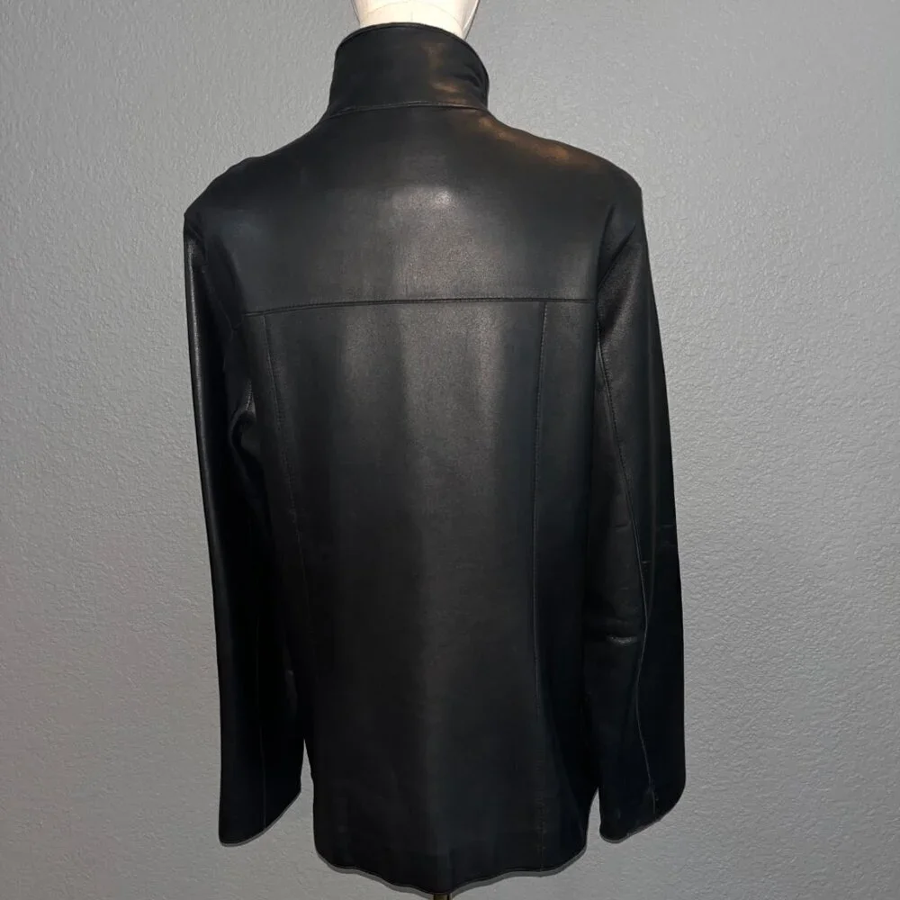 MARC NEW YORK ANDREW MARK FRONT ZIP 100% GENUINE LEATHER JACKET - NWOT - L